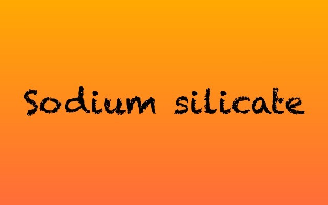 Sodium silicate by dentlogs