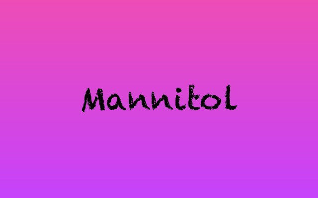 mannitol by dentlogs