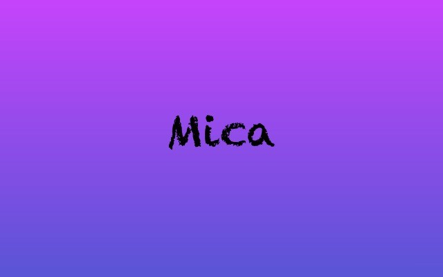 Mica by dentlogs