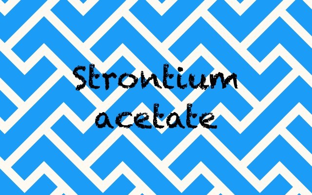 Strontium acetate by dentlogs